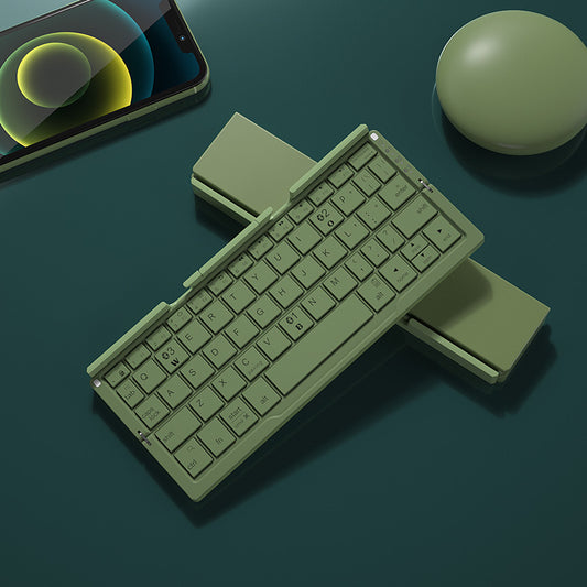 Mini Folding Bluetooth Keyboard Wireless Support3 Devices With Stand Keyboard For Phone Tablet