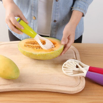 Multi-fruit Slicer Flesh Digging Spoon Melon Go Fruit Capsule Kiwi Dragon Fruit Cut Into Strips