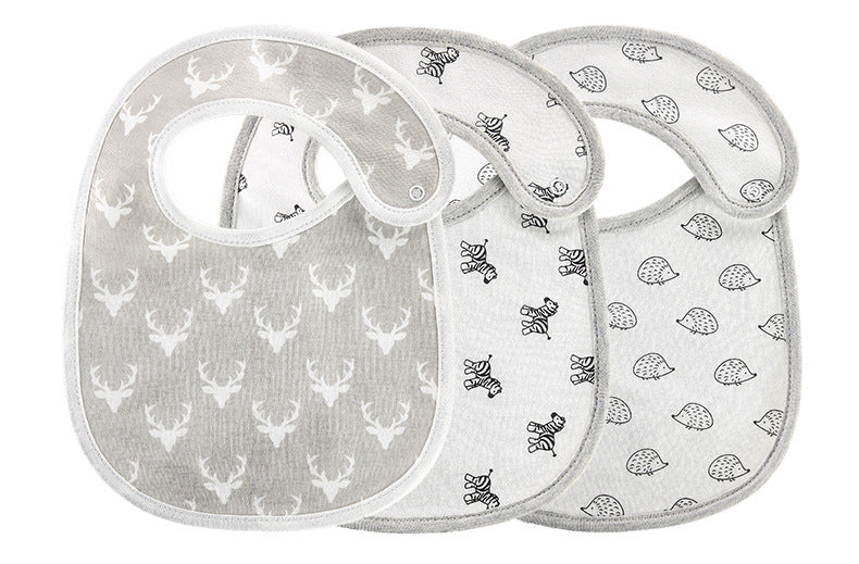 Three pack of waterproof Baby saliva towels