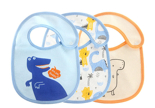 Three pack of waterproof Baby saliva towels