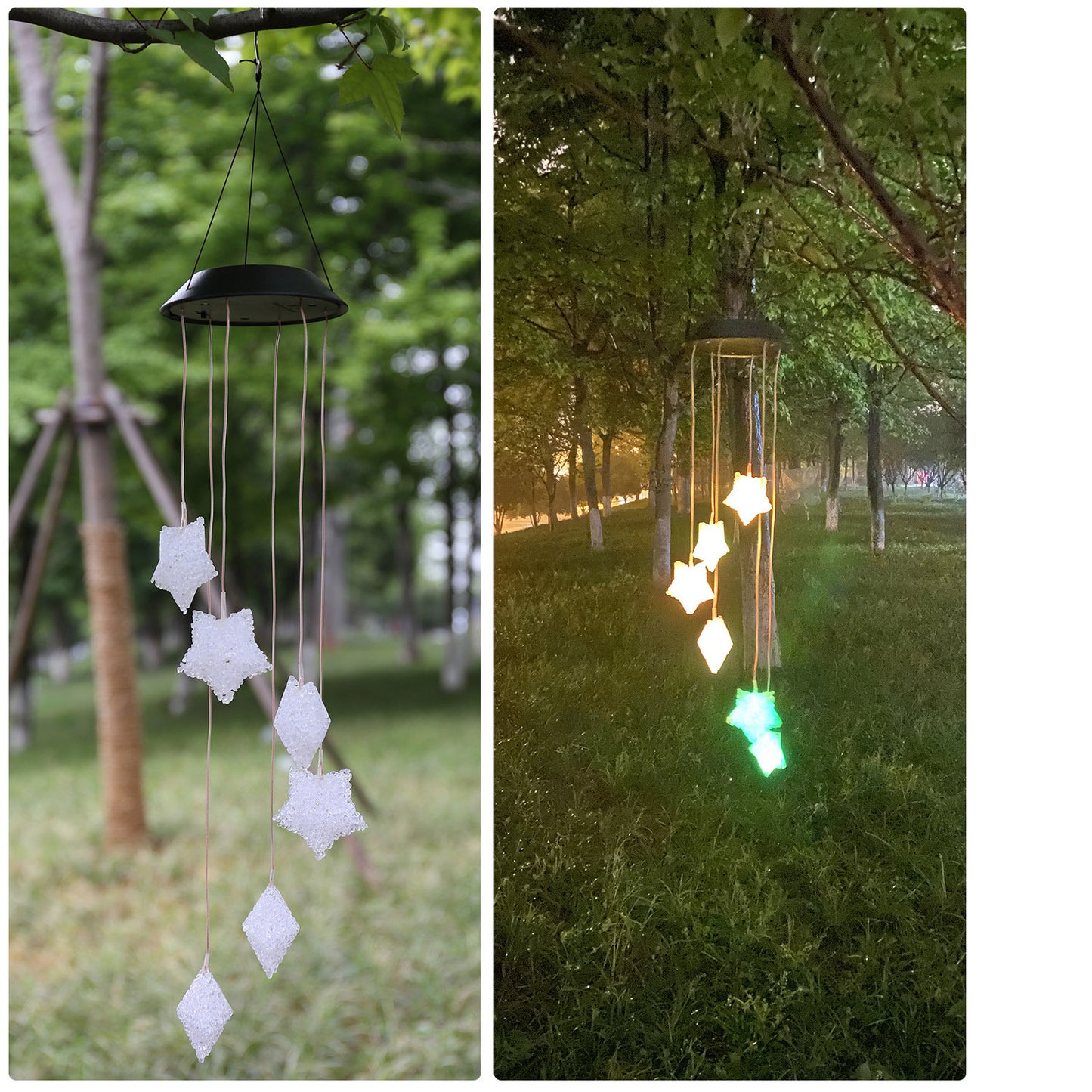Lantern String Solar Night Colorful Color-changing Star Lantern