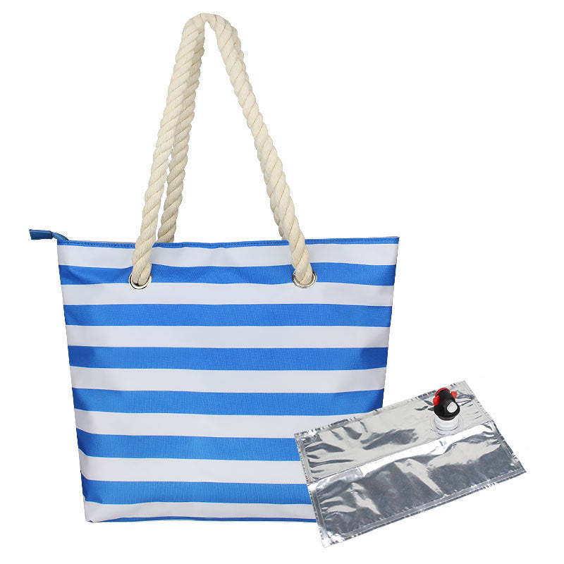 Red Wine built in Bag Insulated Portable Picnic Hand-held Beach Bag