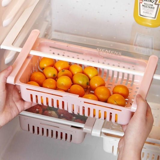 Refrigerator Telescopic Storage Baskets