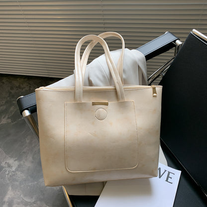Fashion Retro Simple Large Capacity Tote Bag