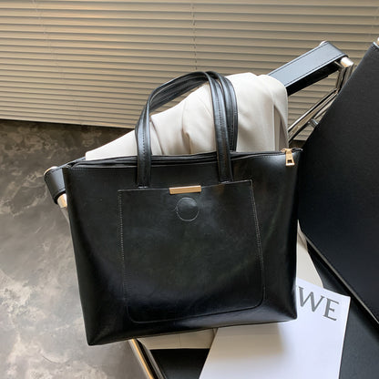 Fashion Retro Simple Large Capacity Tote Bag