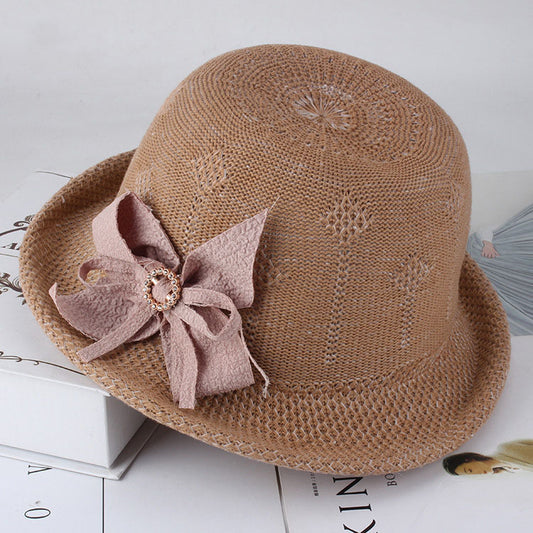 Blumen gestrickte Damen Sonnenhüte
