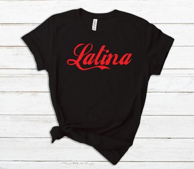 Latina Red Print Damen T-Shirts Baumwolle Casual Lustiges T-Shirt