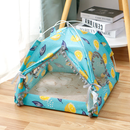 Cat Tent House Enclosed Bed