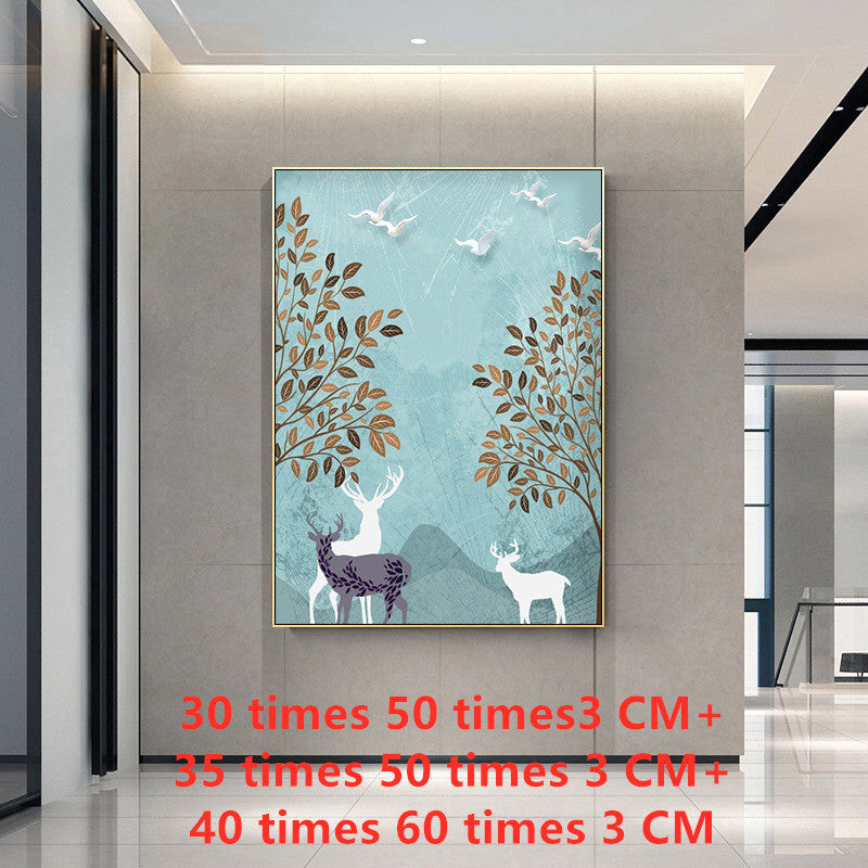 Nordic Modern Forest Landscape Living Room Wall Painting