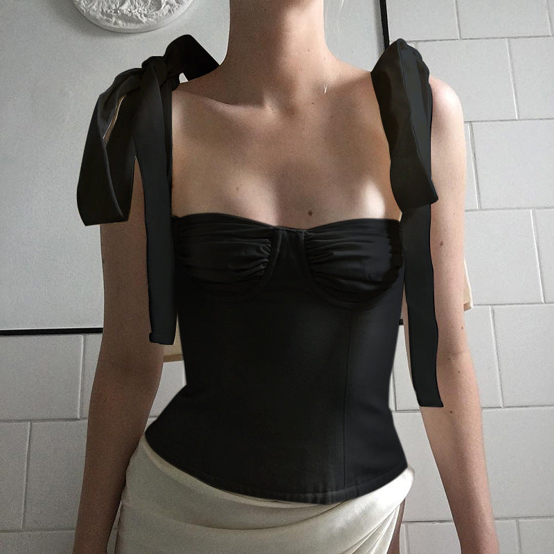 Regular Low Bandage Solid Bodycon Tees Club Women Streetwear Skinny T Shirt