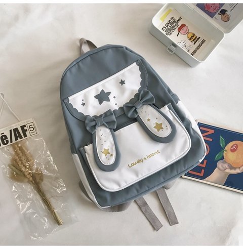 Cute Bunny Ears Bowknot Backpack