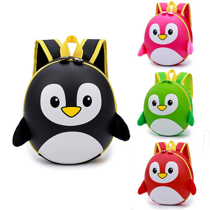Children Cartoon Penguin Hard Shell School Bag