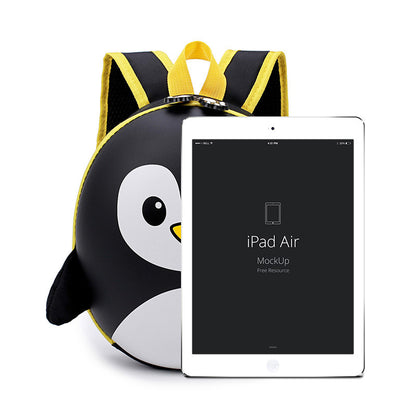 Children Cartoon Penguin Hard Shell School Bag