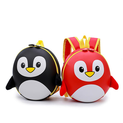 Children Cartoon Penguin Hard Shell School Bag