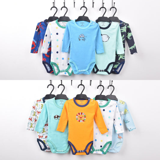 Redkite Class A Baby One-piece 5-piece Pack Cute  Long Sleeve Romper