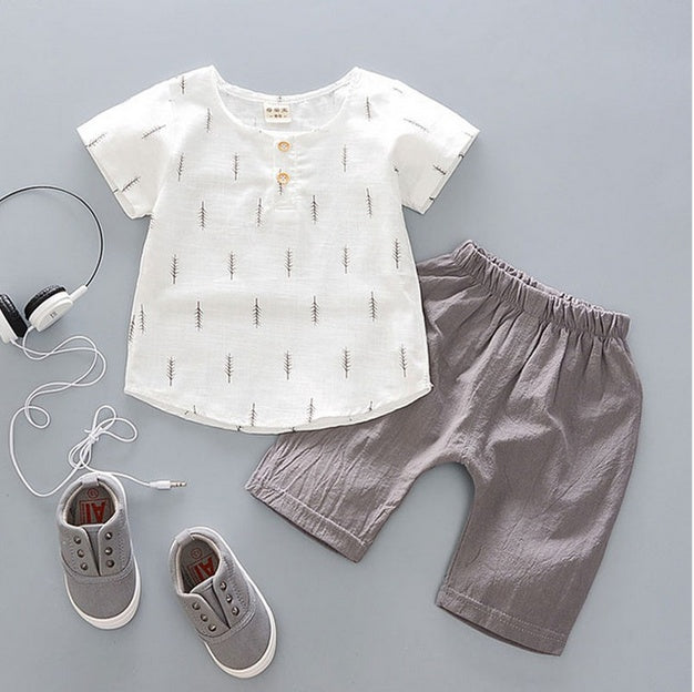summer baby boys 2 Piece outfits sports