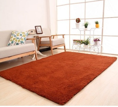 Living Room Rug Area Solid Carpet Fluffy Soft Home Decor Rug Tapete