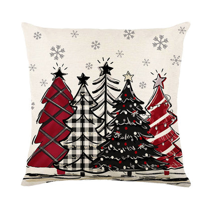 Christmas set of 4 Cushion Cover Pillowcase Merry Christmas Decor