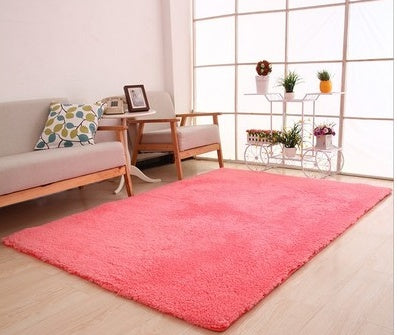 Living Room Rug Area Solid Carpet Fluffy Soft Home Decor Rug Tapete