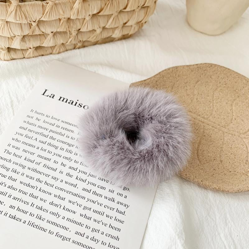 Rabbit hair donut Style Scrunchie