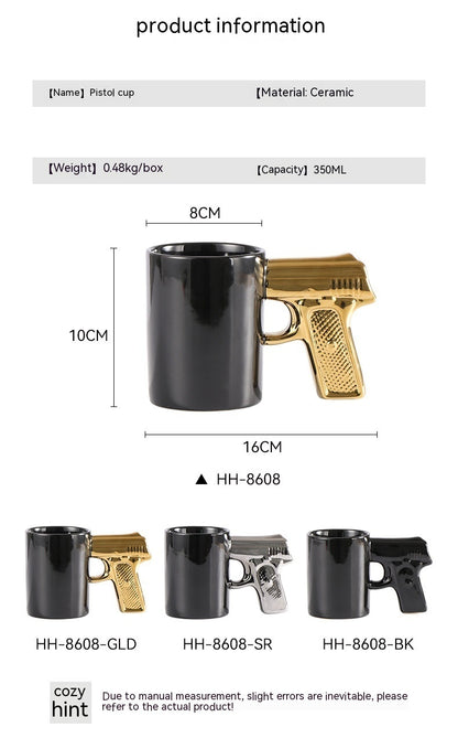 Gun Handle 3D Creative Ceramic Mug