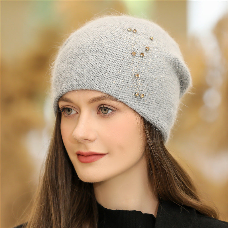 Korean Fashion Cold Knitted Pullover Beanie Hat