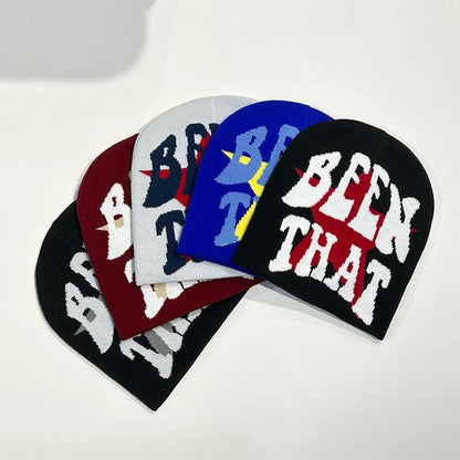 Warm Hip Hop Letters Knitted Beanie