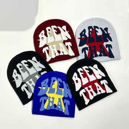 Warm Hip Hop Letters Knitted Beanie
