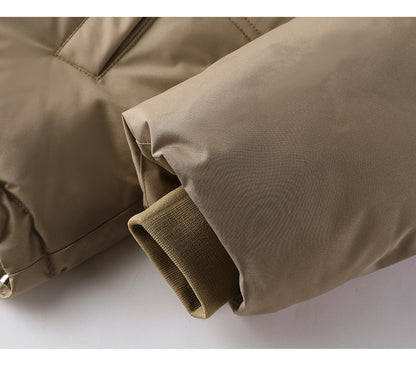 Thickened Niche Design Winter Coat Short Down Puffer Jacket