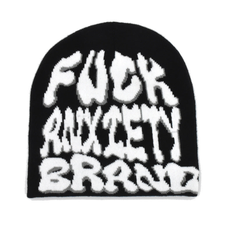 Popular Hip Hop Letters Knitted Beanie Hat