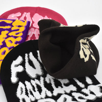 Popular Hip Hop Letters Knitted Beanie Hat
