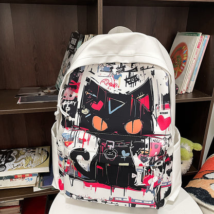 Harajuku Style Personalized Graffiti Backpack