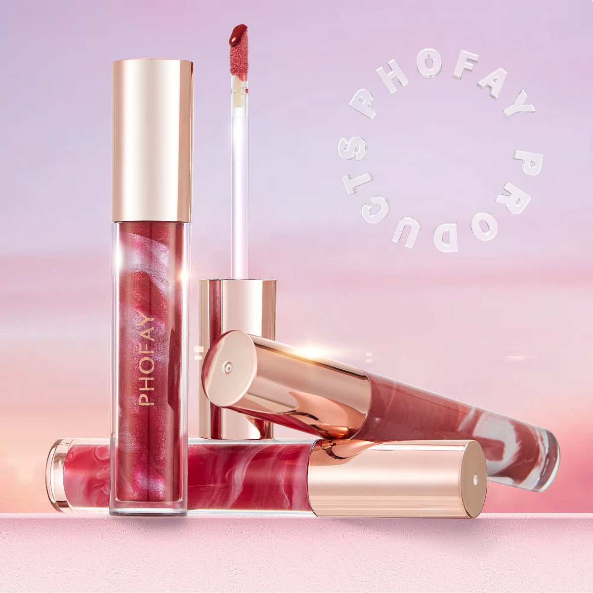 PHOFAY ROSE BLOOMING HYDRATING LIPGLOSS