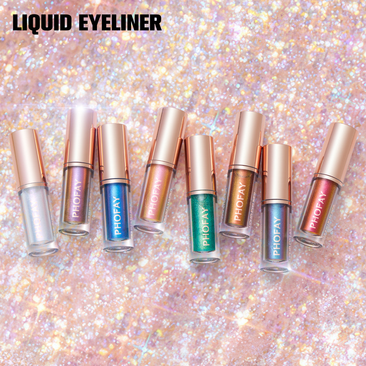 PHOFAY Liquid Glitter Eyeliner Set