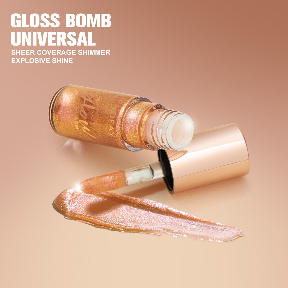 PHOFAY GLITTERING MOISTURIZING SHIMMER LIP GLOSS