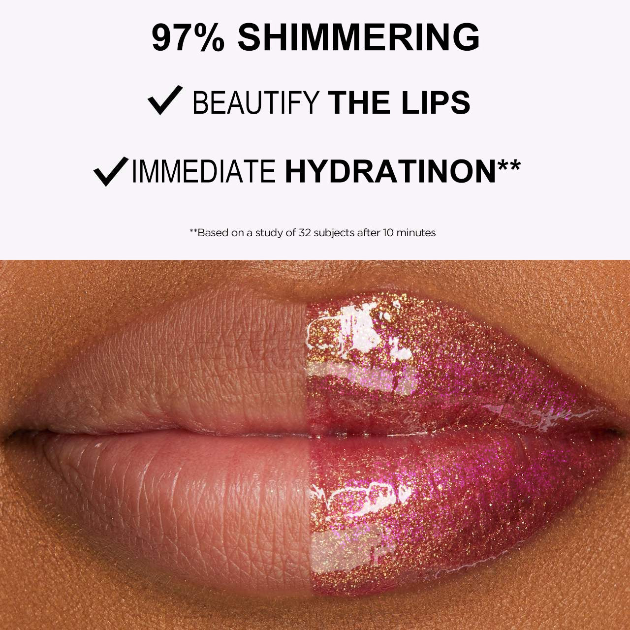 PHOFAY GLITTERING MOISTURIZING SHIMMER LIP GLOSS