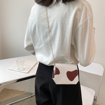 Cartoon Cow Pattern One-shoulder Messenger Bag