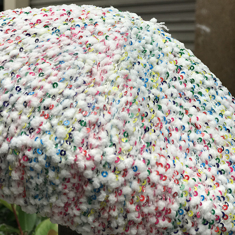 Color sequins beret women summer thin Korean hat