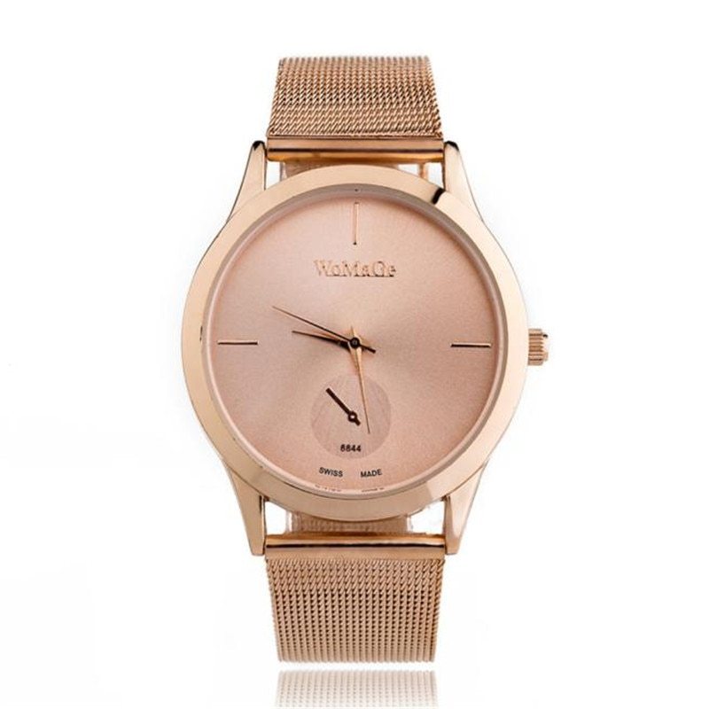 Mode Legierung Gürtel Mesh Minimalistischen Stil relogio feminino saat Uhr für frauen 
