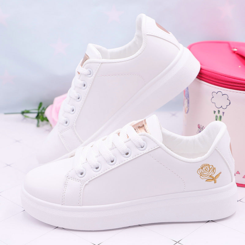 Women White Rose Shoes