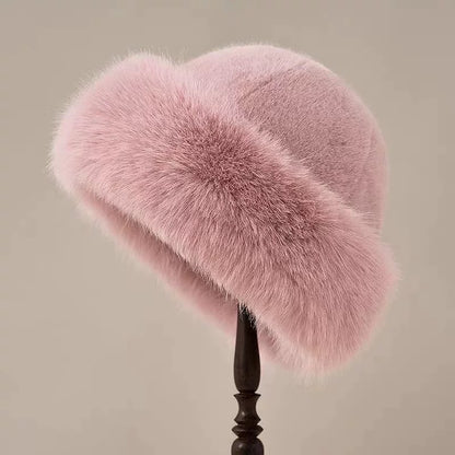 Fur Fluffy Plush Warm Beanie Hat