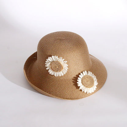 Women's Fashion Big Brim Solid Color Outdoor Sun Hat