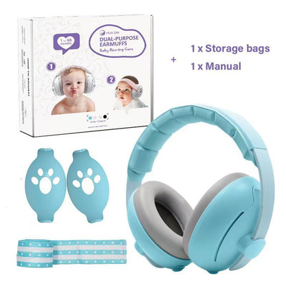 Baby Earmuffs Dual-purpose Head-mounted Noise Sleep Protection