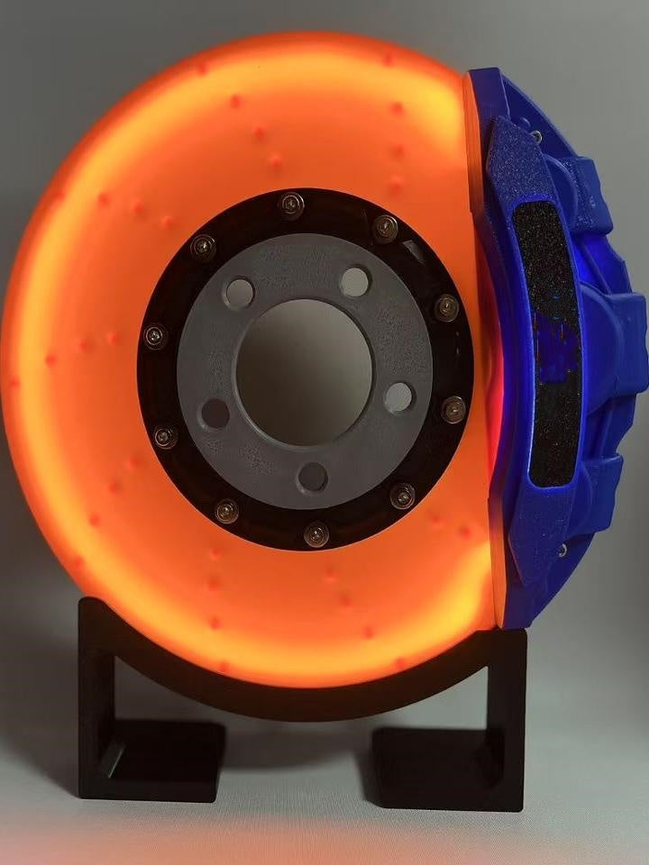 ブレーキディスク LED 雰囲気充電デスクトップ壁掛けナイトライトオーナメント