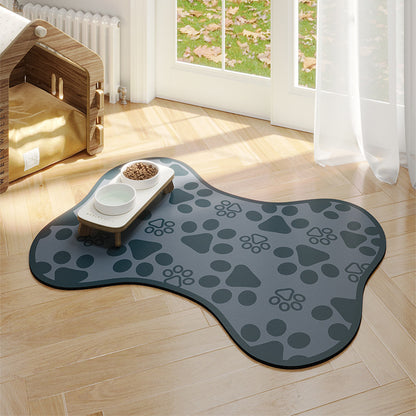 Minimalist Pet Feeding Mat Repeated Washing Water-absorbing Non-slip Mat