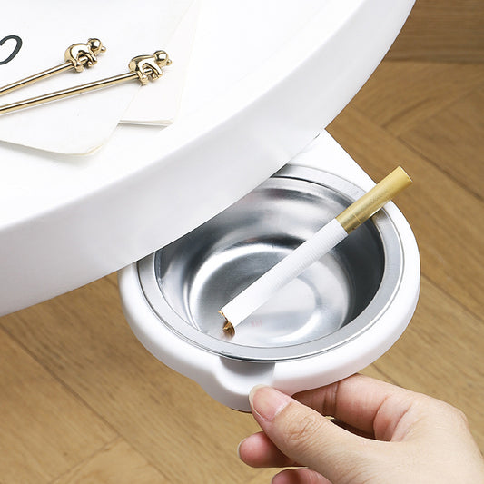 Hidden Table Bottom Ashtray Stainless Steel