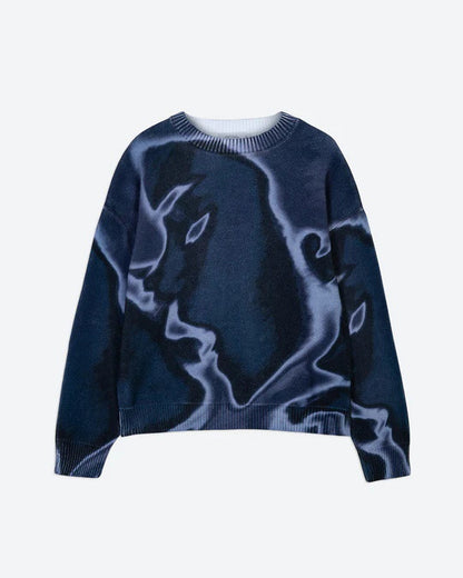 HARAJUKU PRINT PULL OVER SWEATER