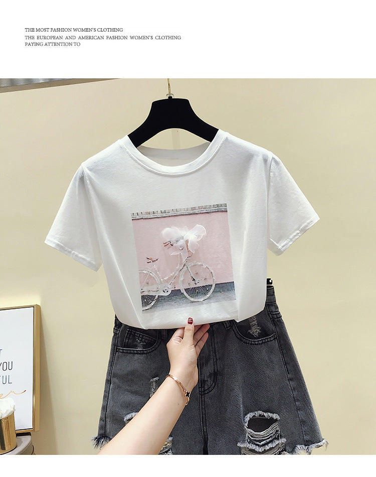 Summer Fashion Loose Blouse T Shirt