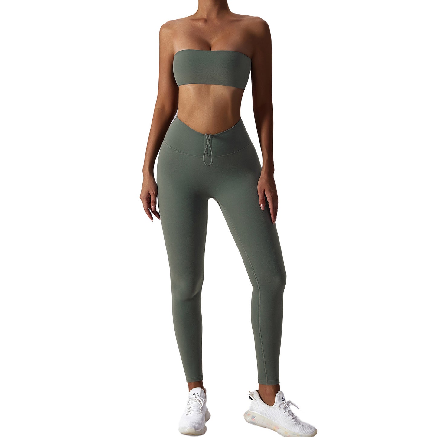 Basic Sports Feel Skinny Yoga Clothes Suit For Women