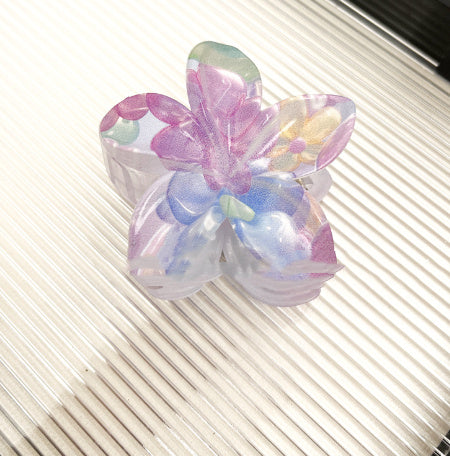 Color Blooming Plumeria Rubra Hair Clip